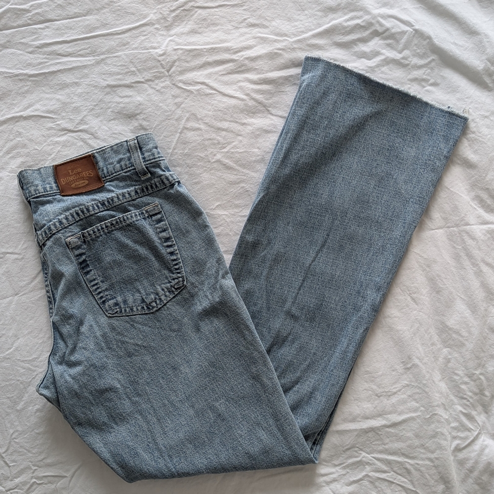 Vintage Lee Dungarees Hipster Low Waist Flare Jeans